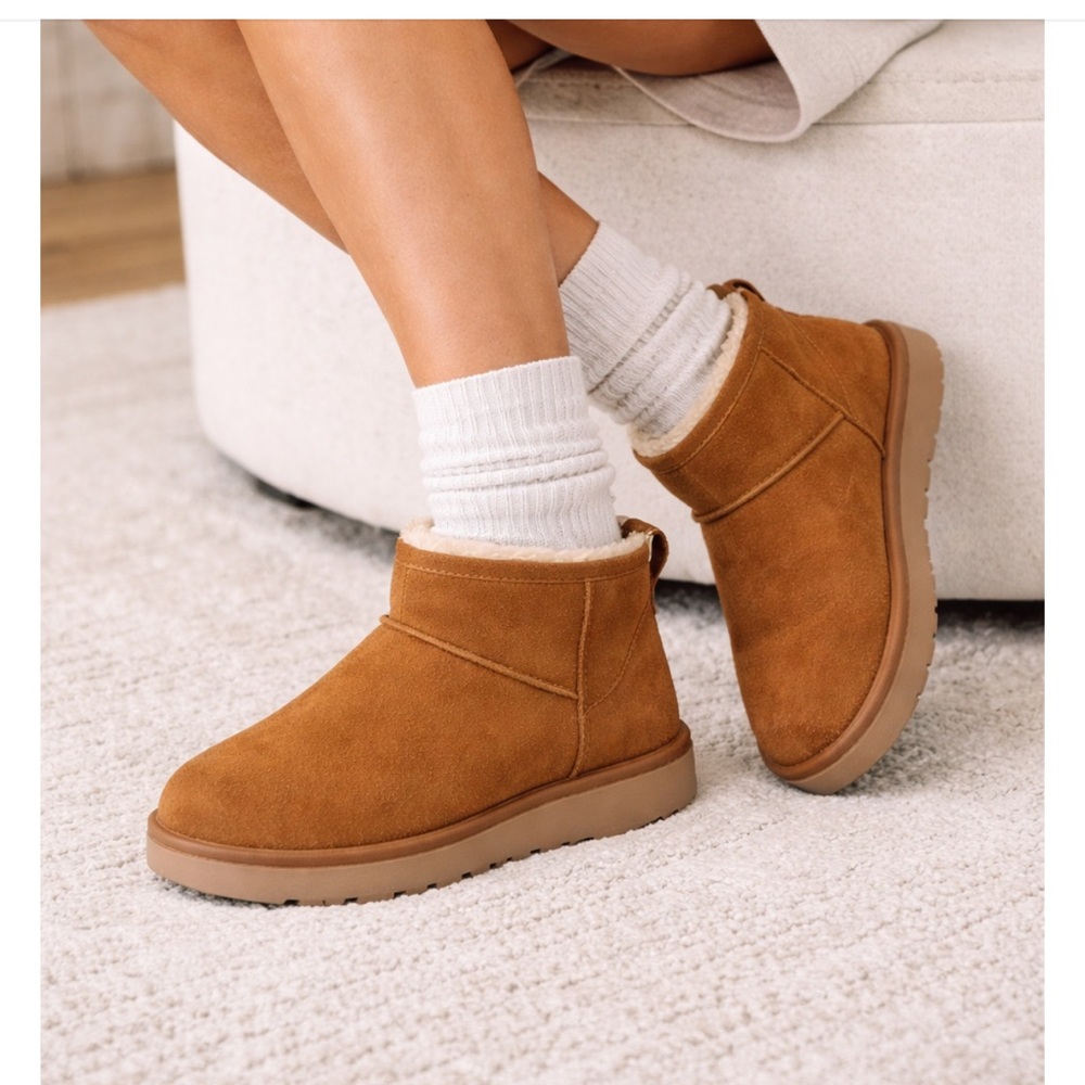 🔥NEW 🔥Koolaburra by UGG Koola Mini Boots Chestnut sz10 Price Firm!